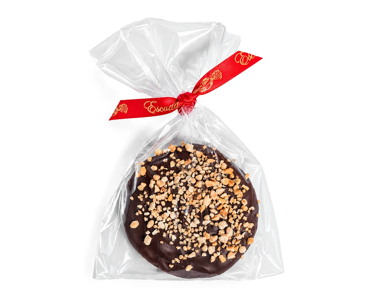 Cookie Bombón Almendra Caramelizada con Chocolate Negro