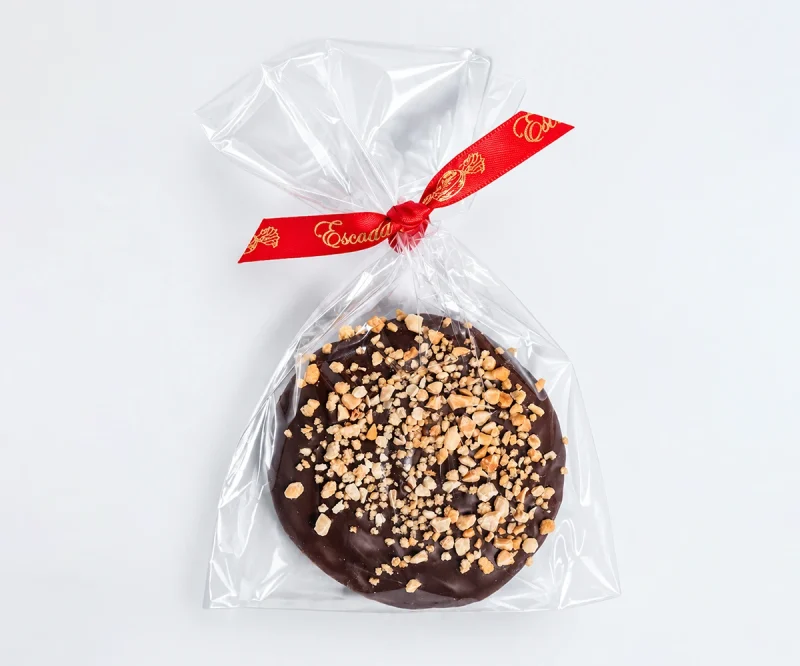 Cookie Bombón Almendra Caramelizada con Chocolate Negro