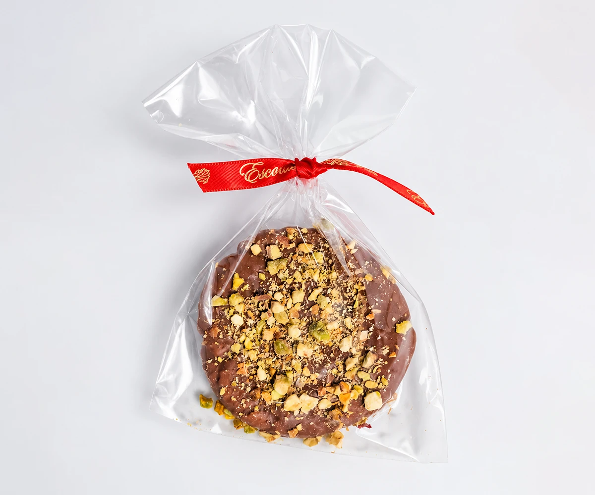 Cookie Bombón Pistacho con Chocolate con Leche