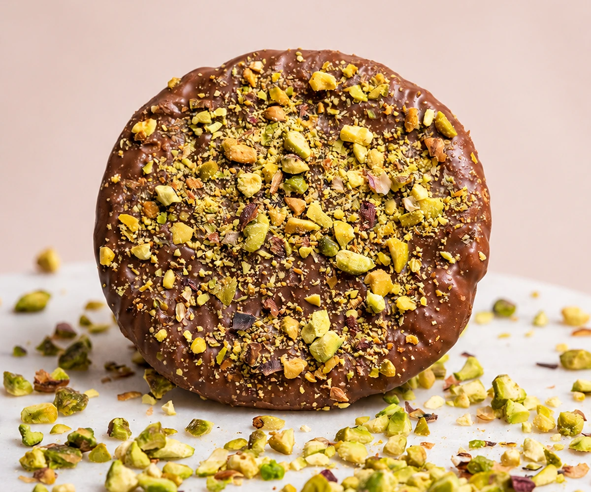 Cookie Bombón Pistacho con Chocolate con Leche